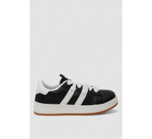 Кросівки жіночі шкіра, колір чорно-білий, 248RJH900-3