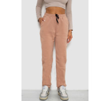 Спортивні штани жіночі на флісі, колір бежевий, 238R57020