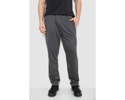 Спортивные штаны мужские, цвет темно-серый, 244R401