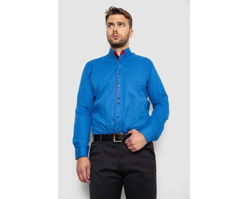 Рубашка мужская с принтом, цвет синий, 214R3092