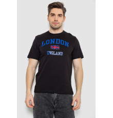 Футболка чоловіча з принтом, колір чорний, 241R1909