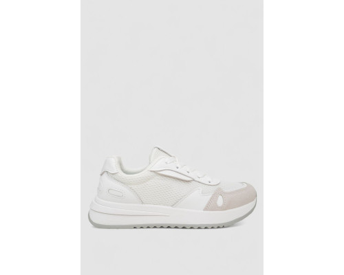 Кроссовки женские, цвет бело-серый, 248RG40