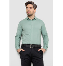 Рубашка мужская однотонная, цвет оливковый, 186R2100