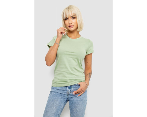 Футболка жіноча однотонна, колір оливковий, 129R8900