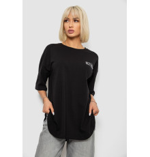 Футболка жіноча з принтом, колір чорний, 244R2017