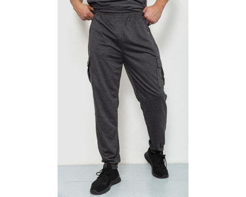 Спортивные штаны мужские, цвет темно-серый, 244R41266