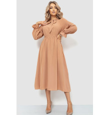 Платье нарядное, цвет темно-бежевый, 204R601