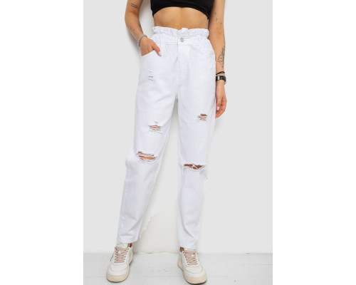 Джинси жіночі, колір білий, 182R1601-1