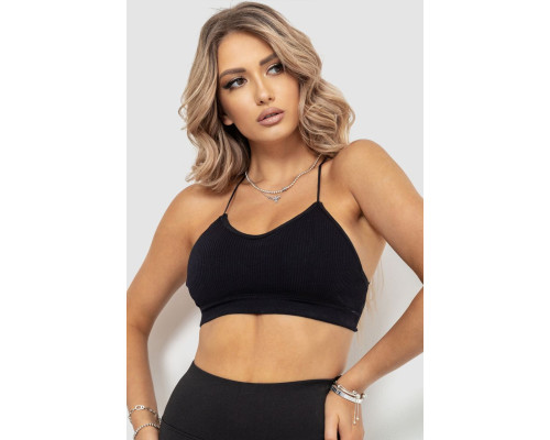 Топ женский, цвет черный, 131R1844