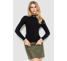 Водолазка женская трикотажная, цвет черный, 204R035