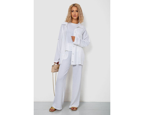 Костюм жіночий трійка, колір молочний, 102R5255