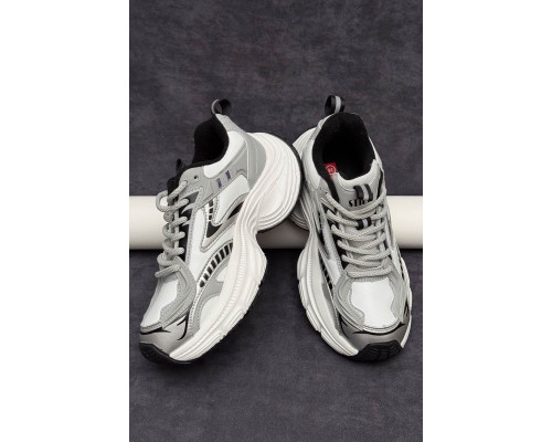 Кросівки жіночі демісезонні, колір біло-сірий, 248RCX1500