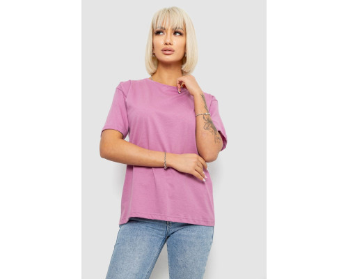 Футболка жіноча однотонна, колір пудровий, 129R8900-1