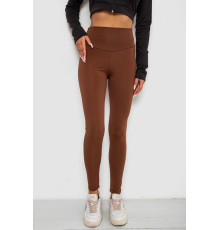 Лосини однотонні, колір коричневий, 238R57308 Лосини однотонні, колір коричневий, 238R57308