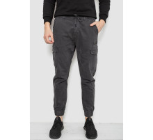 Штани чоловічі однотонні, колір сірий, 244R1693