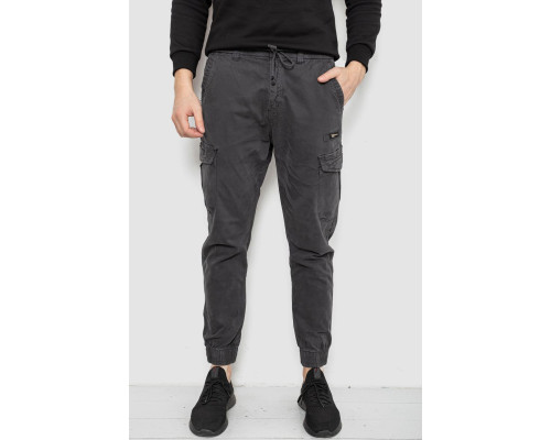 Штаны мужские однотонные, цвет серый, 244R1693