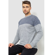 Свитер мужской, цвет серо-синий, 161R898