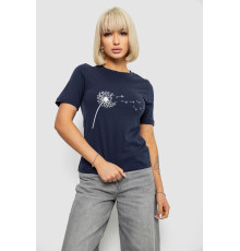 Жіноча футболка з принтом, колір синій, 241R124