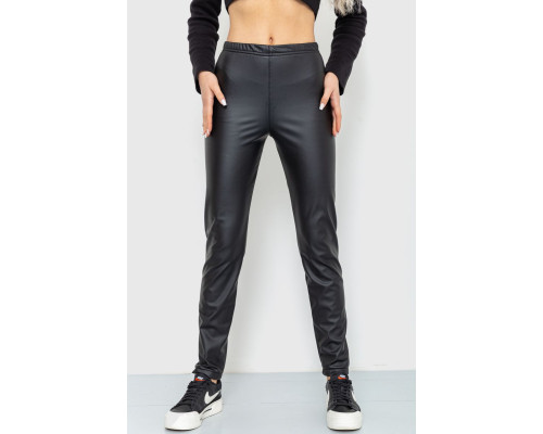 Лосины на флисе, цвет черный, 183R010