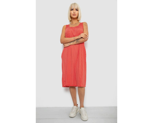 Сарафан жіночий в горох, колір червоний, 257R733-1