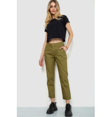 Брюки женские, цвет оливковый, 244R158