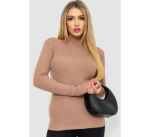 Кофта женская однотонная базовая, цвет темно-бежевый, 244R2032
