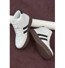 Кросівки жіночі демісезонні, колір біло-чорний, 248RSD20