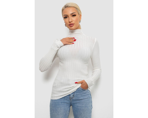 Гольф женский однотонный, цвет белый, 204R040