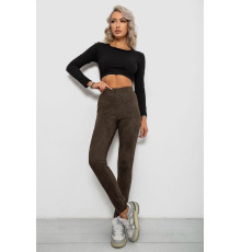 Лосины однотонные, цвет хаки, 257R2045