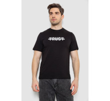 Футболка чоловіча з принтом, колір чорний, 241R1902