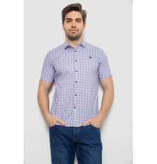 Сорочка чоловіча з коротким рукавом, колір бузковий, 214R6917-15