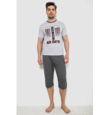 Піжама чоловіча, колір світло-сірий, 243R6204