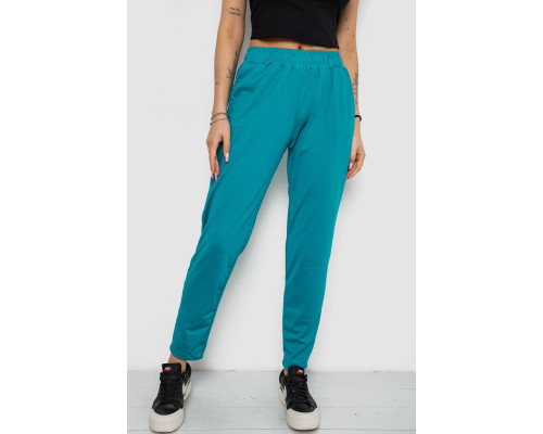 Штани жіночі, колір смарагдовий, 238R318