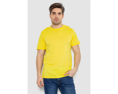 Футболка чоловіча базова білизняна, колір жовтий, 244R121