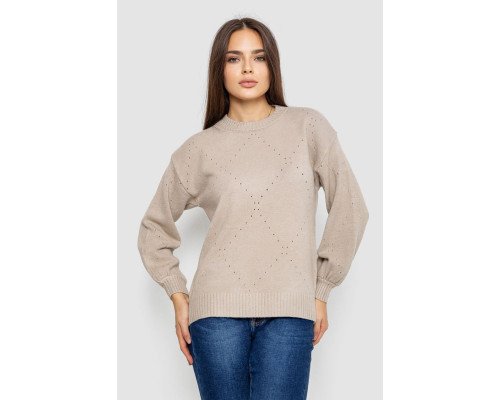 Свитер женский, цвет бежевый, 244R2026-8