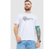 Футболка мужская батал, цвет белый, 208R019