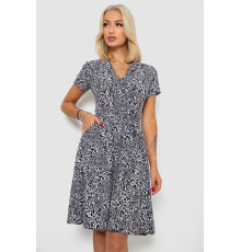 Сукня софт з принтом, колір чорний, 230R0032-4