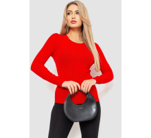 Водолазка женская в рубчик, цвет красный, 204R9031