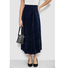 Юбка бархатная годе, цвет синий, 167R375