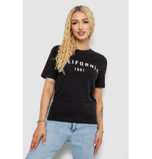 Футболка жіноча з принтом 241R130, колір чорний, 241R131