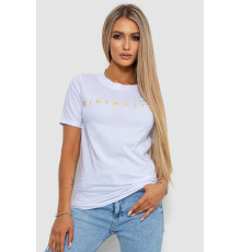 Футболка жіноча з принтом, колір білий, 238R57379