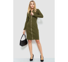 Сукня на блискавці, колір хакі, 204R3059