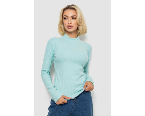 Гольф жіночий однотонний, колір м'ятний, 238R802