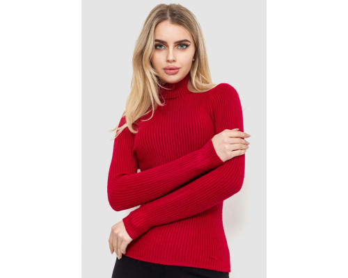 Гольф женский однотонный, цвет бордовый, 244R001