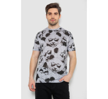 Футболка чоловіча з принтом, колір сірий, 244R6029