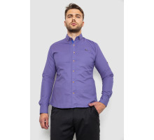 Рубашка мужская с принтом, цвет фиолетовый, 214R16286