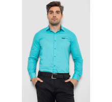 Сорочка чоловіча, колір бірюзовий, 214R7008
