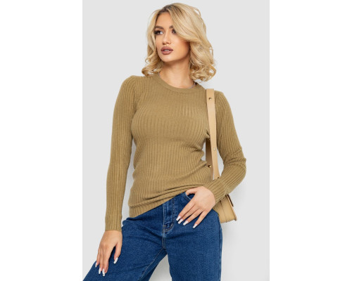 Кофта женская однотонная, цвет оливковый, 244R2031