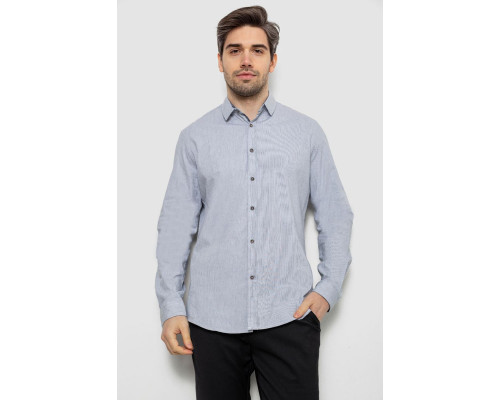 Сорочка чоловіча в смужку, колір сірий, 186R6918-7