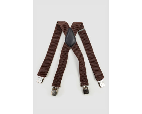 Підтяжки чоловічі 196R40Y14, колір коричневий, 196R40Y14-1